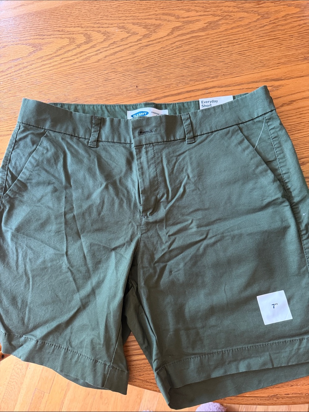 Old Navy Women's Olive Green Casual Bermuda Shorts